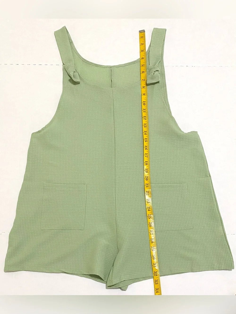 Womens XXL Green Loose-Fit Shorts Romper Boho Summer Coastal Lightweight Utility